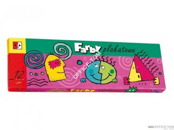 Farby plakatowe 12 kol 10 ml JEDNOŚC