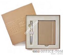 Zestaw Urban Premium srebrna perła z notesem PARKER