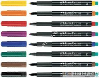 Foliopis Multimark z gumką OHP permanentny F 0,6 NIEBIESKI FABER-CASTELL