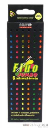 Kredki NOSTER PR.6k.FLUO JUMBO