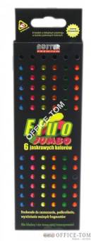 Kredki NOSTER PR.6k.FLUO JUMBO