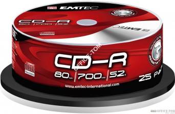 Płyta EMTEC CD-R (25) 700MB x52 Cake Box
