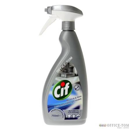 Preparat CIF Stainless Steel & Glass Cleaner 750ml-środek do czyszczenia twardych, wodoodpornych powierzchni