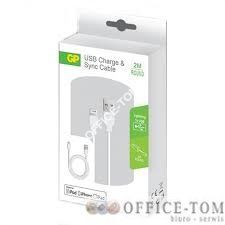 Przewód USB /Apple Lightning, okrągły, 2m GPACECB21000 GP Batteries