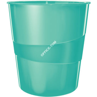 Kosz na śmieci WOW 15L turkusowy, Leitz