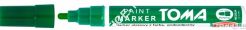 Marker olejowy z farbą, końcówka 2,5mm - zielone Toma