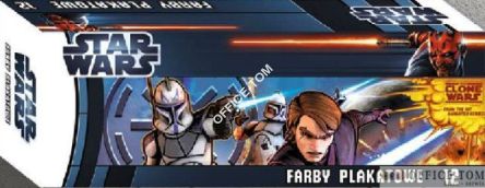 Farby plakatowe 12 kol. 20ml CLONE WARS St.Majewski