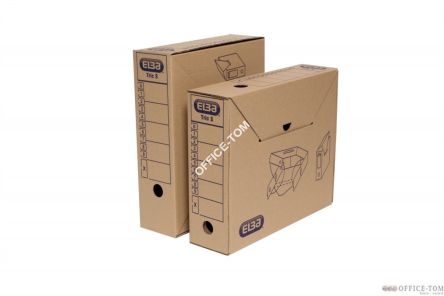 Karton archiwizacyjny TRIC S na segeregator z zawartością szerokość 9,5CM brązowy ELBA