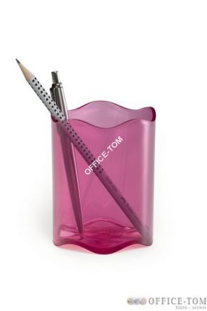 Pojemnik DURABLE na długopisy TREND przezroczysty różowy