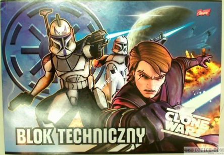 Blok techniczny A4, 10k. CLONE WARS