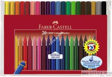 Flamastry Grip Etui 20 Szt FABER-CASTELL