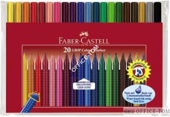 Flamastry Grip Etui 20 Szt FABER-CASTELL