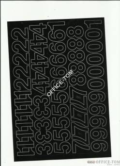 CYFRY samoprzylepne 3cm (8szt) zielone ARTDRUK
