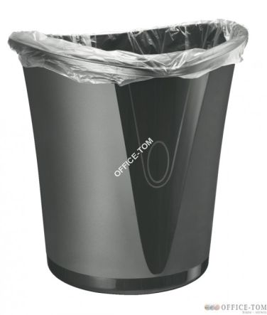 Kosz na śmieci LEITZ Allura, 18 litrów, Czarny