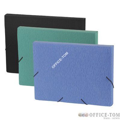 Teczka A4 30mm z gumką czarna BOX 0410-0005-01 PantaPlast