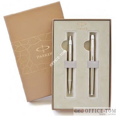 Zestaw IM Brushed Metal: pióro + długopis PARKER