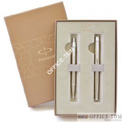 Zestaw IM Brushed Metal: pióro + długopis PARKER