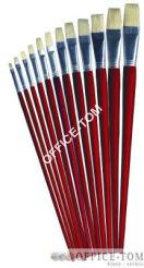 Pędzel szczecina płaski, komplet 6szt. Nr 1 - 12 Grand