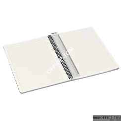 Kołonotatnik Office PP A4, w linie, szary 44960085 Leitz