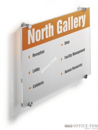 Tabliczka informacyjna CRYSTAL SIGN 297 x 420 mm DURABLE