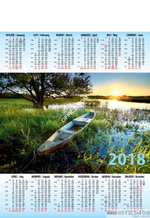 Kalendarz jedno opakowanie A1 P15 MAZURY Beskidy