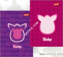 Brulion w twardej oprawie A6, 96k. krata, FURBY Unipap