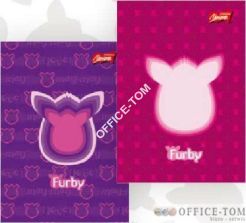 Brulion w twardej oprawie A6, 96k. krata, FURBY Unipap