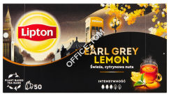 Lipton Earl Grey Lemon Herbata czarna 100g (50 torebek)