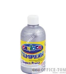Farba Carioca tempera 500 ml srebrna (ko027/25)