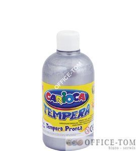 Farba Carioca tempera 500 ml srebrna (ko027/25)