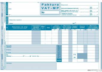 Faktura VAT MICHALCZYK I PROKOP A5 80 kartek
