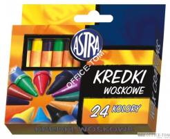 Kredki świecowe jumbo Astra 24 kolory