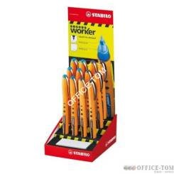 Pioro kulkowe STABILO bionic worker, display 12 szt. (po 6 szt. w kolorze 41 i 46)