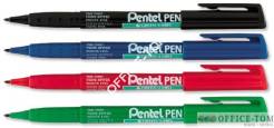Marker cienki wodoodporny PENTEL końcówka 0,8 mm ekologiczne Czarny