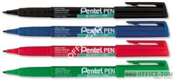 Marker cienki wodoodporny PENTEL końcówka 0,8 mm ekologiczne Czarny