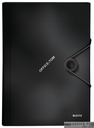 Teczka z przegródkami PP Leitz Solid, czarna 45791095