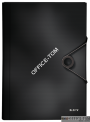 Teczka z przegródkami PP Leitz Solid, czarna 45791095