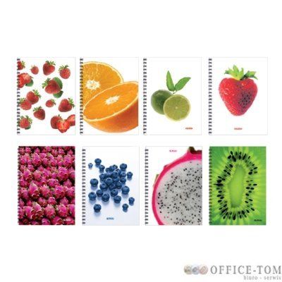 Kołonotatnik HERLITZ na spiralii 70 A4KR WORLD OF FRUITS