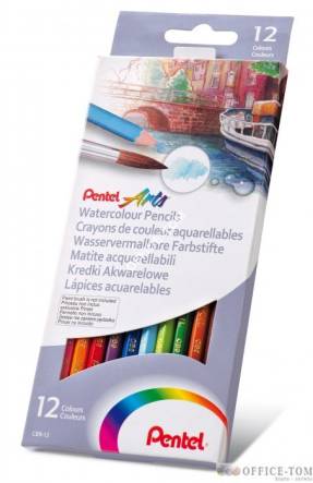 Kredki akwarelowe Pentel 12 kolorów CB9-12