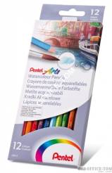 Kredki akwarelowe Pentel 12 kolorów CB9-12