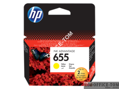 Tusz HP 655 (CZ112AE) żółty 600str