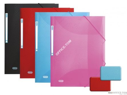 Teczka wąska ELBA URBAN A4 z gumką czarna