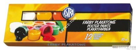 Farby plakatowe 12 kol.A\'10ml.