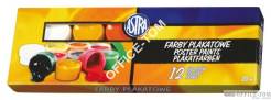 Farby plakatowe 12 kol.A\'10ml.