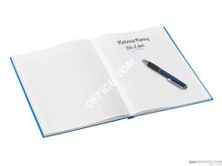 Brulion w kratkę A5 Leitz WOW, niebieski