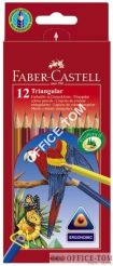 Kredki Trójkątne Kpl Karton 12 Szt FABER-CASTELL
