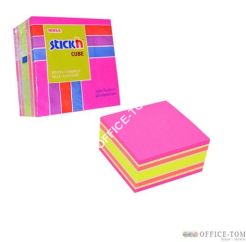 Notes samoprzylepny 76mmX76mm mix różowy/żółty, 400 kartek STICK\'N