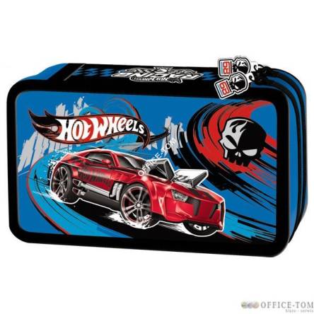 Piórnik podwójny z wyposażeniem HOT WHEELS II ST.MAJEWSKI