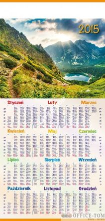 Kalendarz plakatowy 1/3 B1 R1 W GÓRACH TELEGRAPH