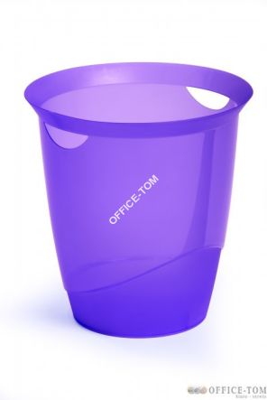 Kosz na śmieci DURABLE TRENDY 16l transparentny fiolet